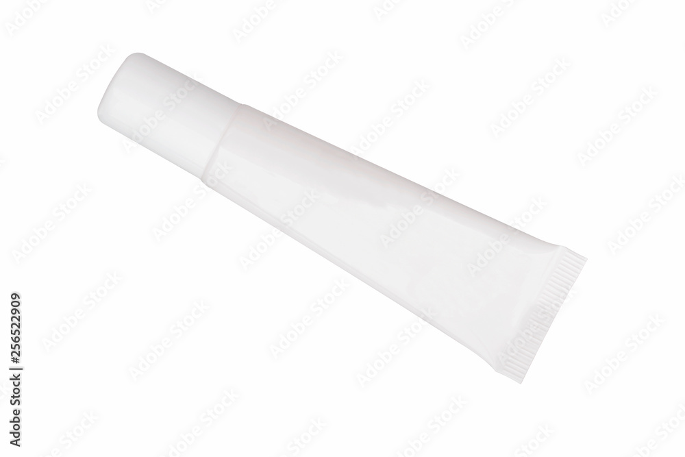 Blank tube isolated on white background Blank tube isolated on white background