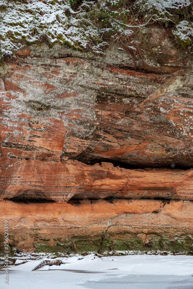 sandstone cliffs with natural caves sandstone cliffs with natural caves