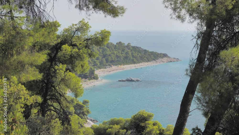 Top view panorama of Skopelos Island in Greece Top view panorama of Skopelos Island in Greece