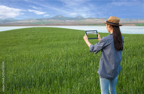 digital farming at cultivated field