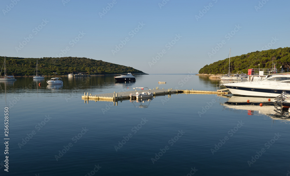 Small bay at Adriatic See near Banjole (Pula, Croatia) at early morning.