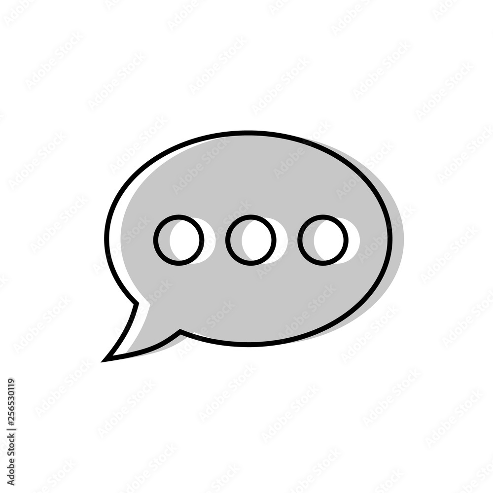 Speech bubble icon. Vector illustration Speech bubble icon. Vector illustration
