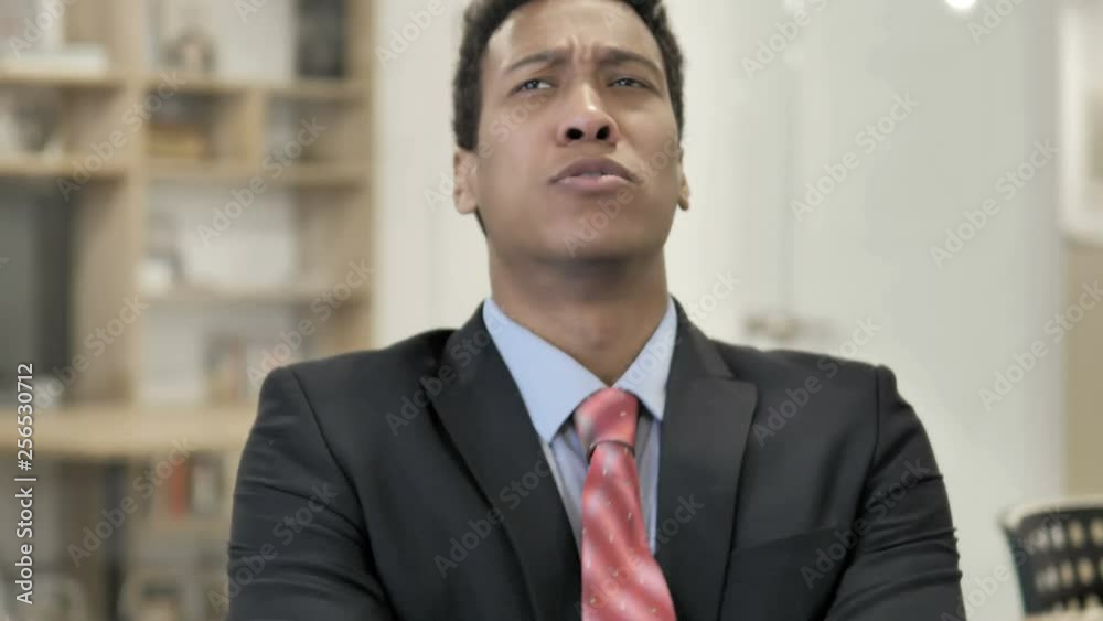 Failure, African Businessman Upset by Loss Failure, African Businessman Upset by Loss