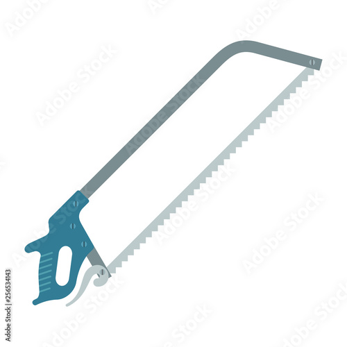 Meat saw vector flat isolated on white