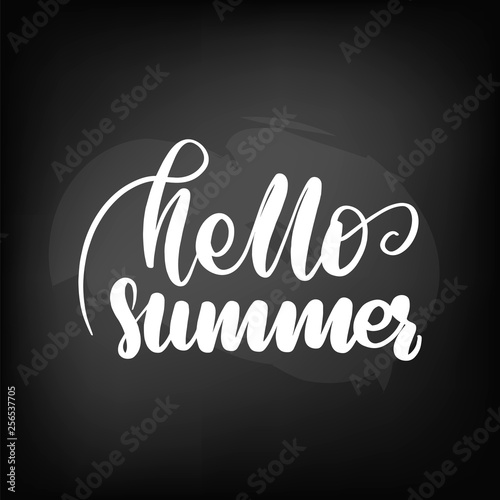  hello summer lettering 