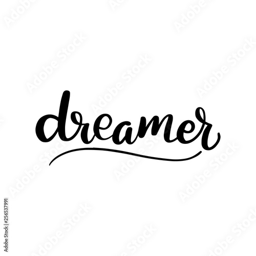 brush lettering dreamer