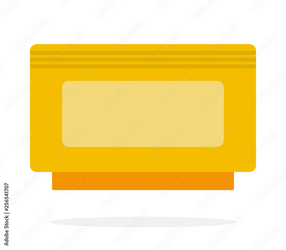 Cartridge for video games flat isolated Cartridge for video games flat isolated