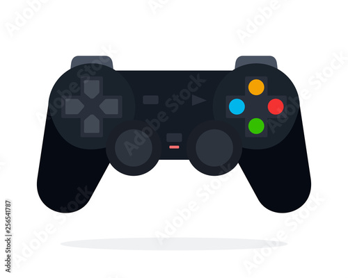 Joystick for video games flat isolated