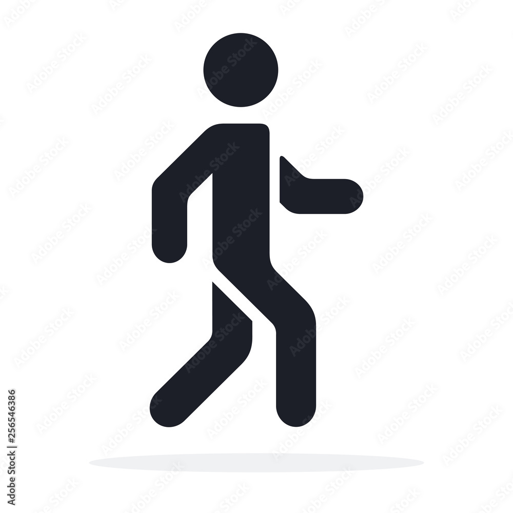 Pedestrian. Man walk icon.