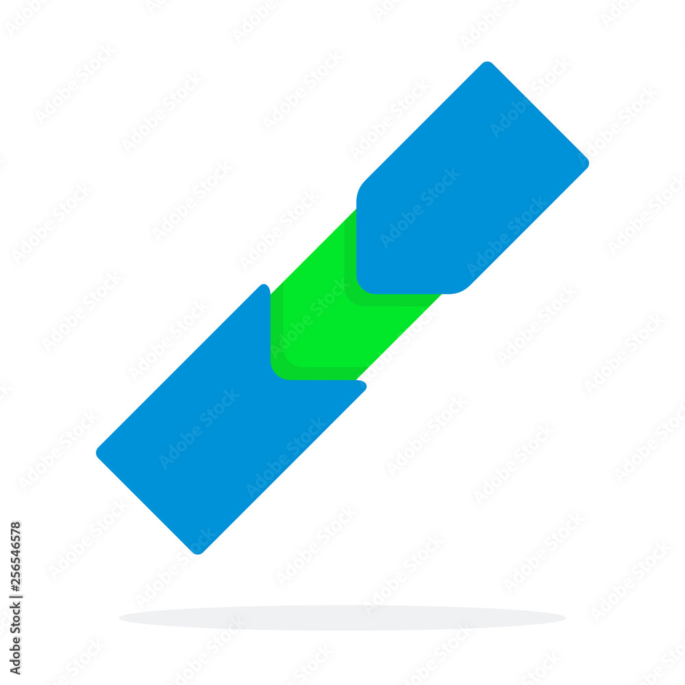Blue Fitness tracker flat isolated Blue Fitness tracker flat isolated