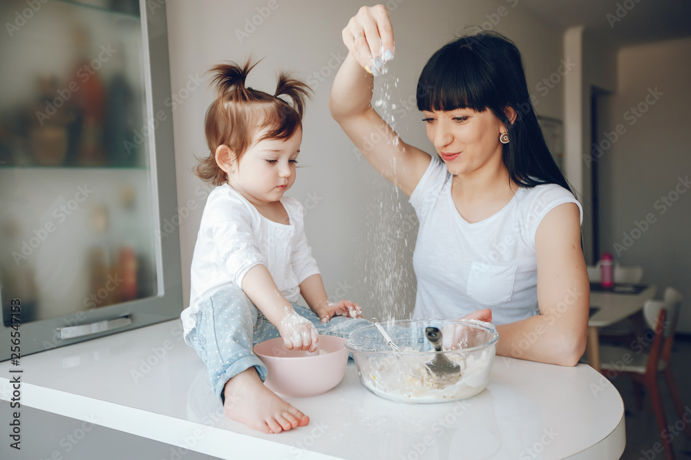 mother with cute daughter mother with cute daughter