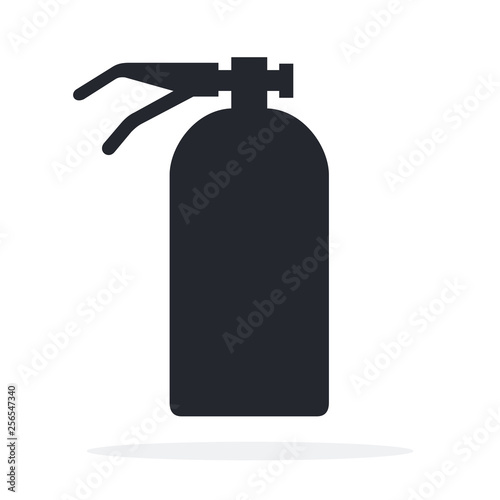 Fire extinguisher vector icon flat isolated