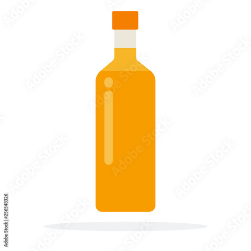 Sunflower oil in the bottle