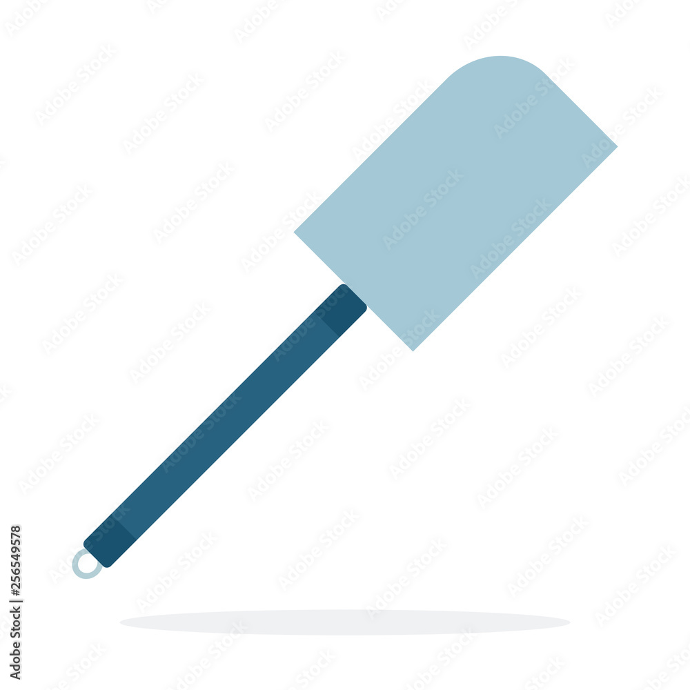 Kitchen spatula vector flat material design isolated object on white background. Kitchen spatula vector flat material design isolated object on white background.