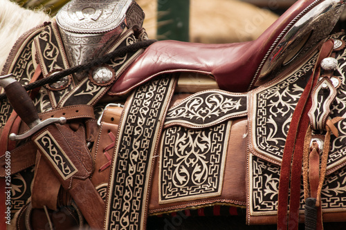charro saddle closeup photo