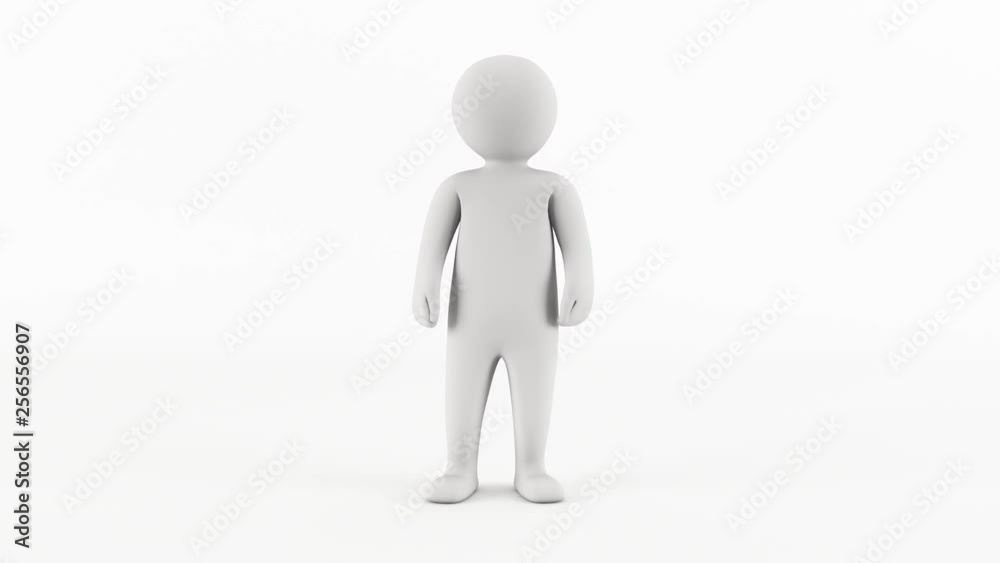 3D character animation - John Dough character, breathing idle animation 3D character animation - John Dough character, breathing idle animation