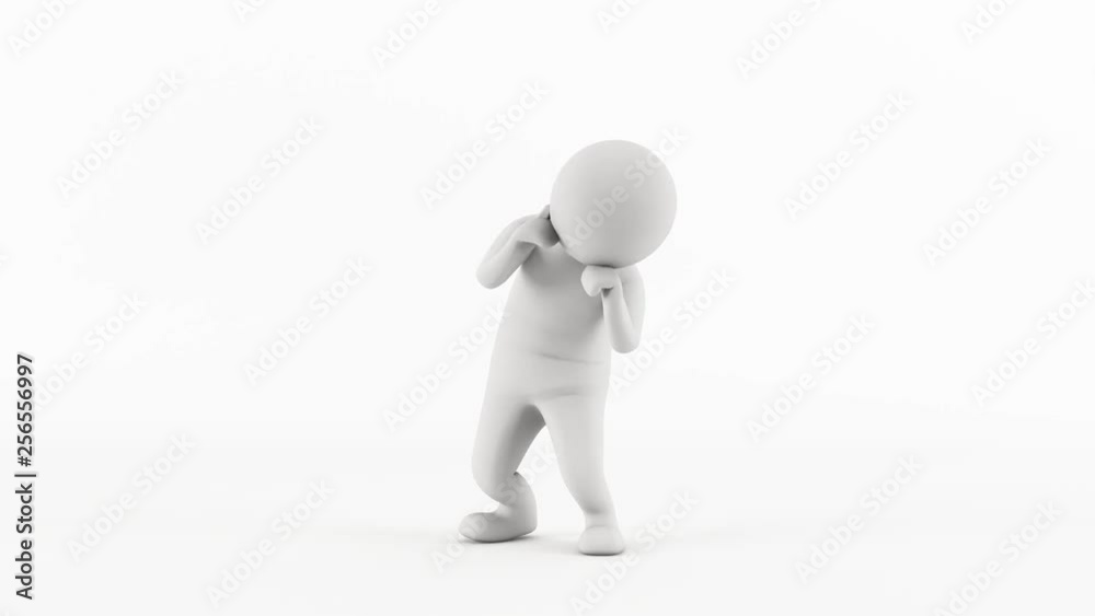3D character animation - John Dough character, exercise warmup animation 3D character animation - John Dough character, exercise warmup animation