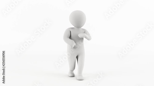 3D character animation - John Dough character, dance animation