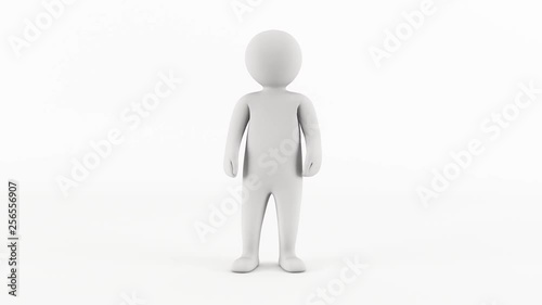 3D character animation - John Dough character, breathing idle animation