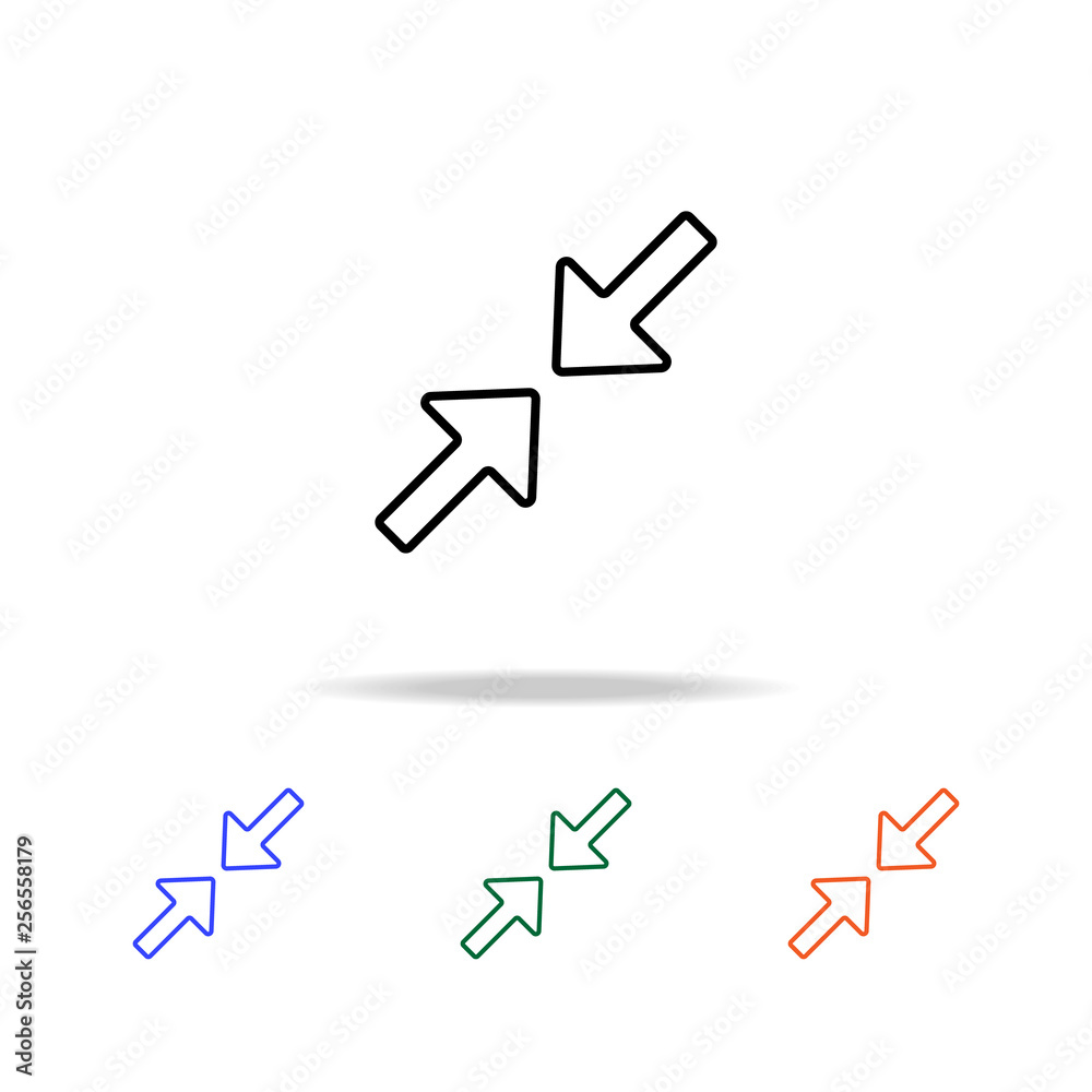 pointing at each other arrows icon. Elements of simple web icon in multi color. Premium quality graphic design icon. Simple icon for websites, web design, mobile app, info graphics pointing at each other arrows icon. Elements of simple web icon in multi color. Premium quality graphic design icon. Simple icon for websites, web design, mobile app, info graphics