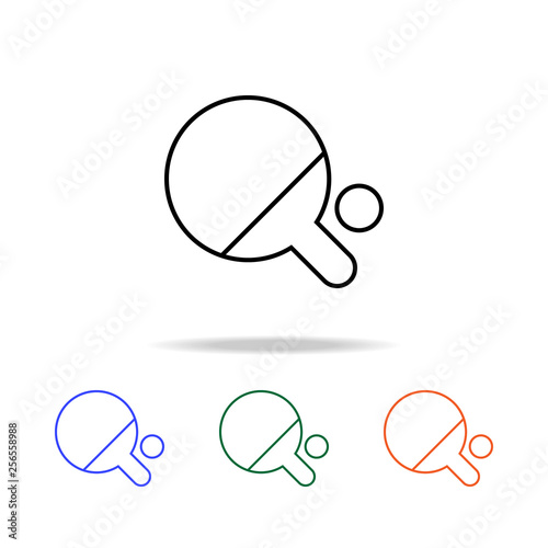 table tennis icon. Elements of simple web icon in multi color. Premium quality graphic design icon. Simple icon for websites, web design, mobile app, info graphics