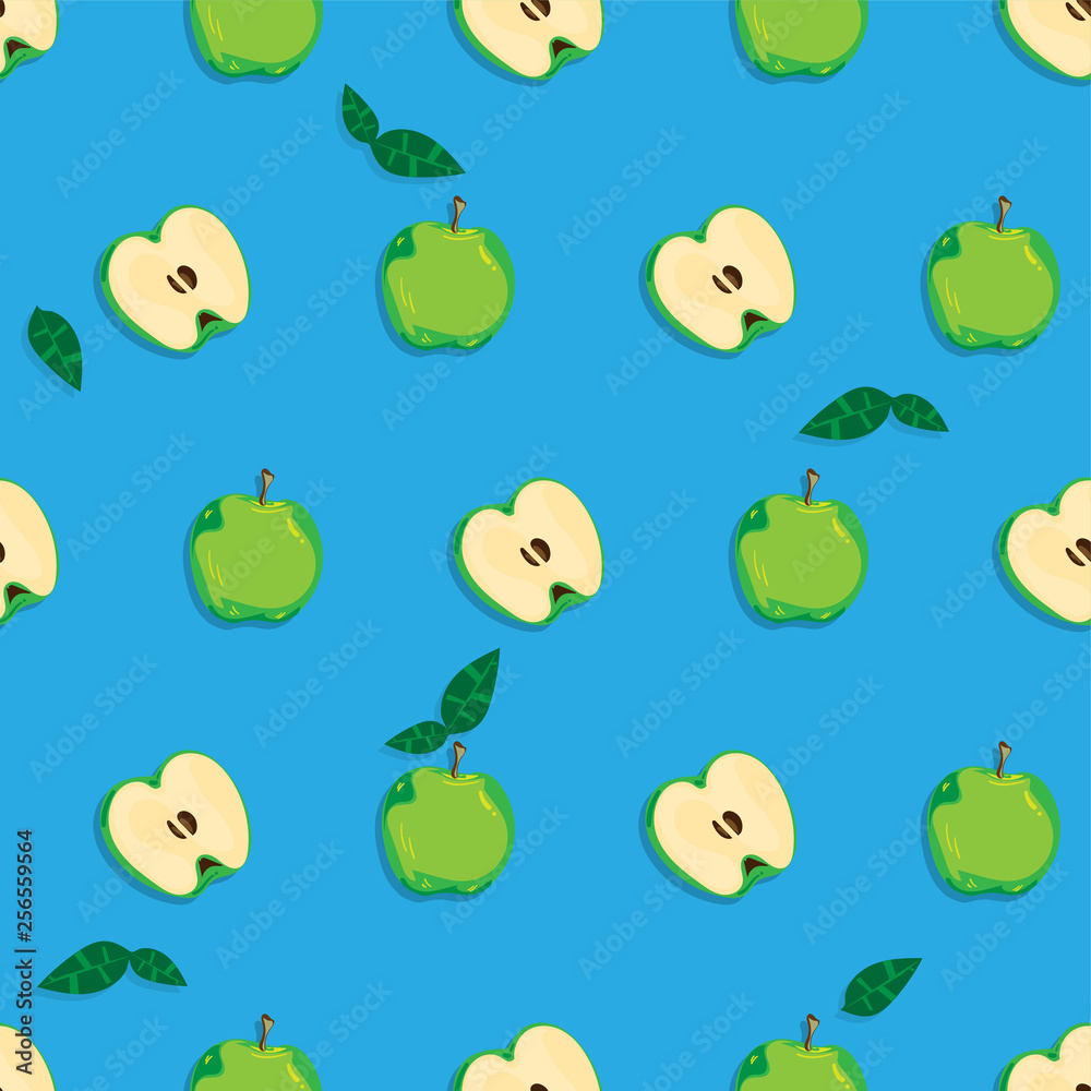 Fototapeta premium fruit pattern background graphic apple