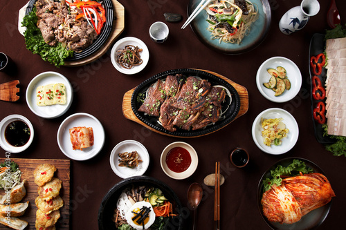 Korean diner table photo