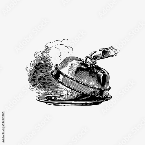 Cloche over a dish
