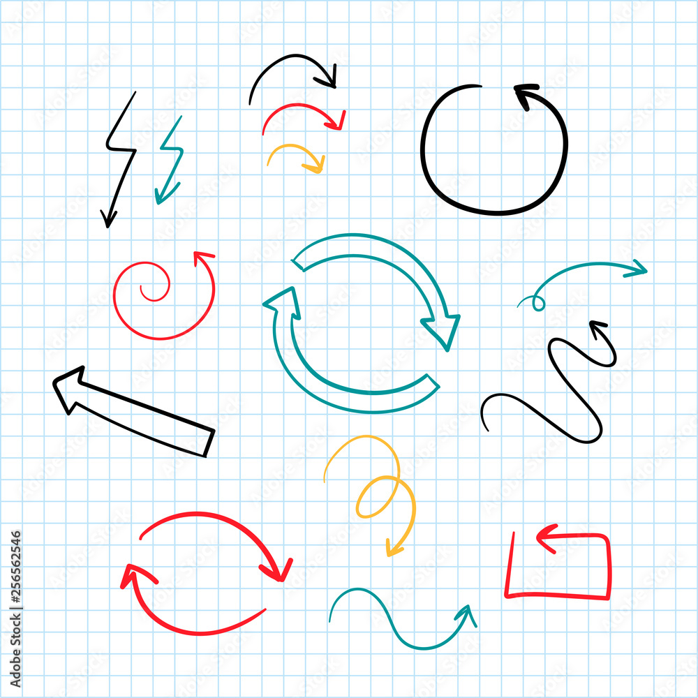Hand drawn arrow illustration collection Hand drawn arrow illustration collection