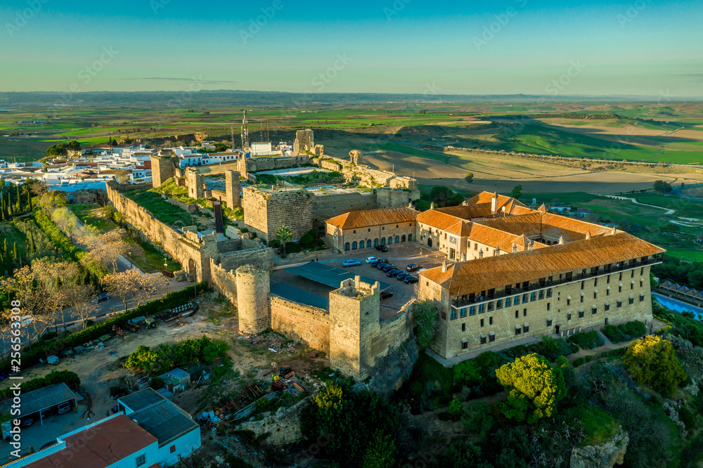 Fototapeta premium Carmona sunset aerial view in Andalusia Spain not far from Sevilla