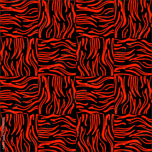 abstract zebra texture of dark red and black colors