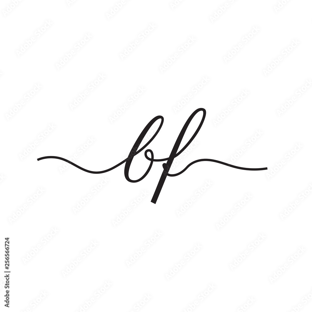 initials handwriting letters vector logo initials handwriting letters vector logo