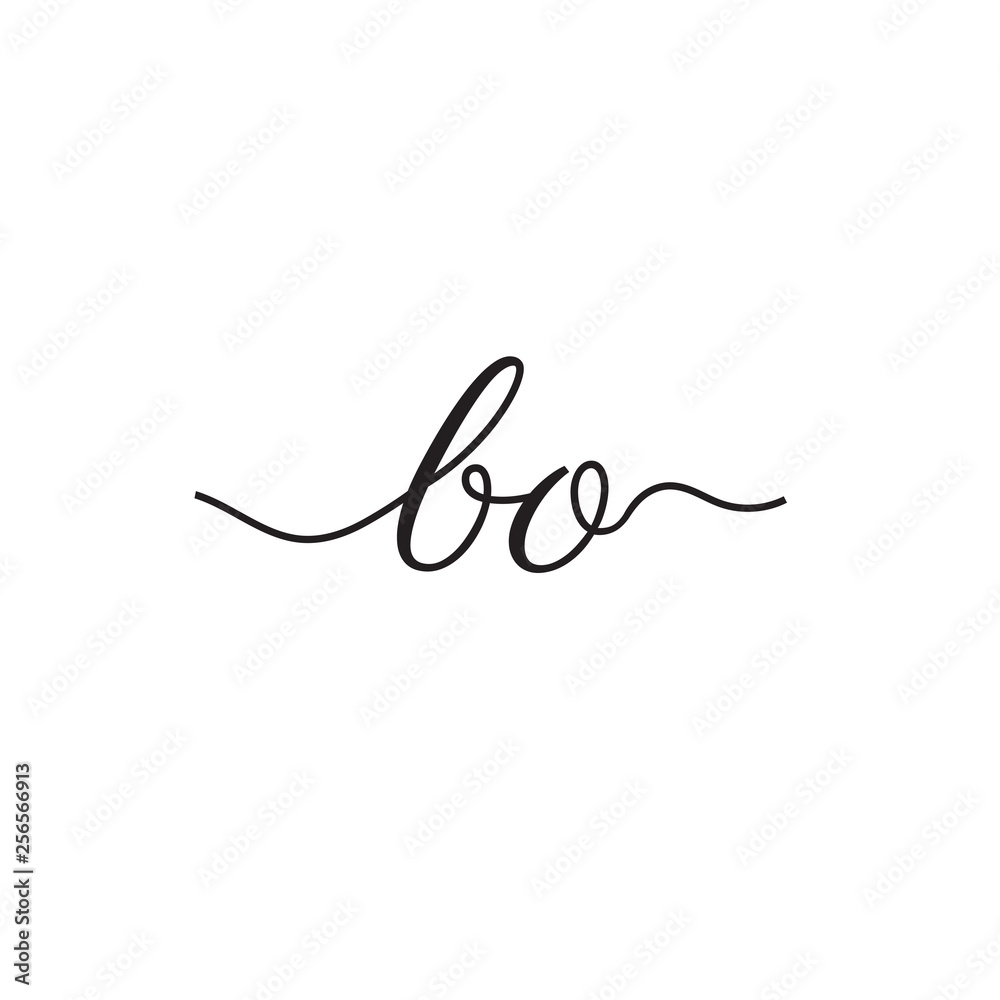 initials handwriting letters vector logo initials handwriting letters vector logo