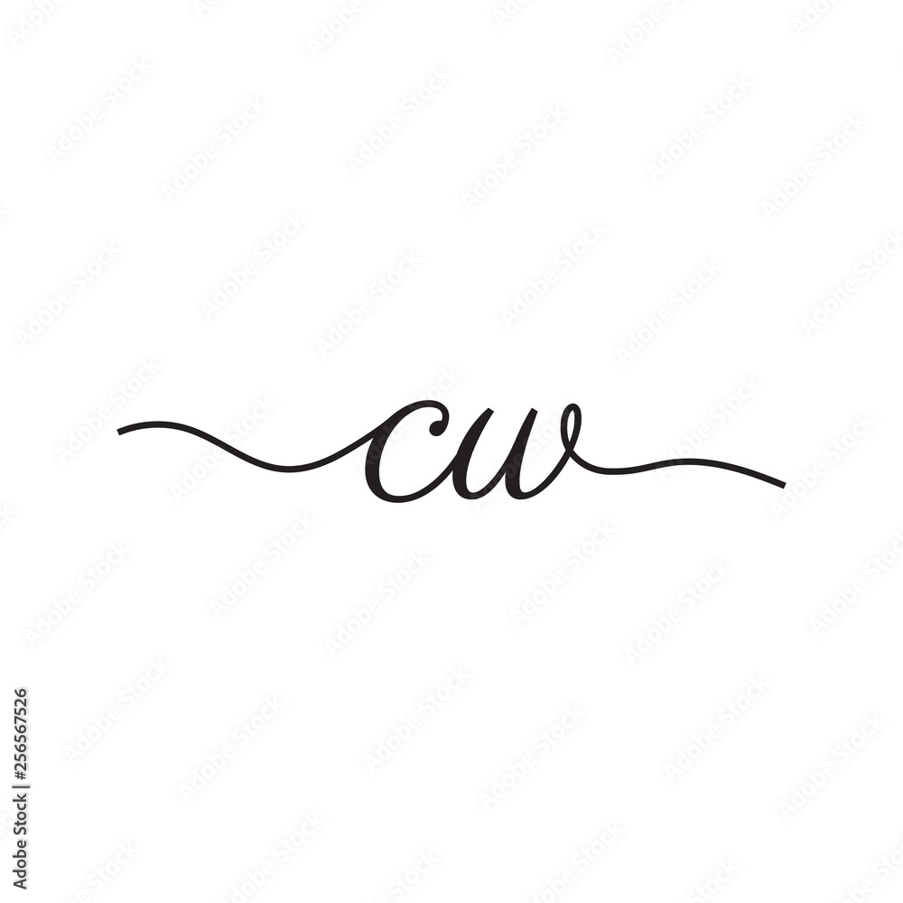 initials handwriting letters vector logo initials handwriting letters vector logo