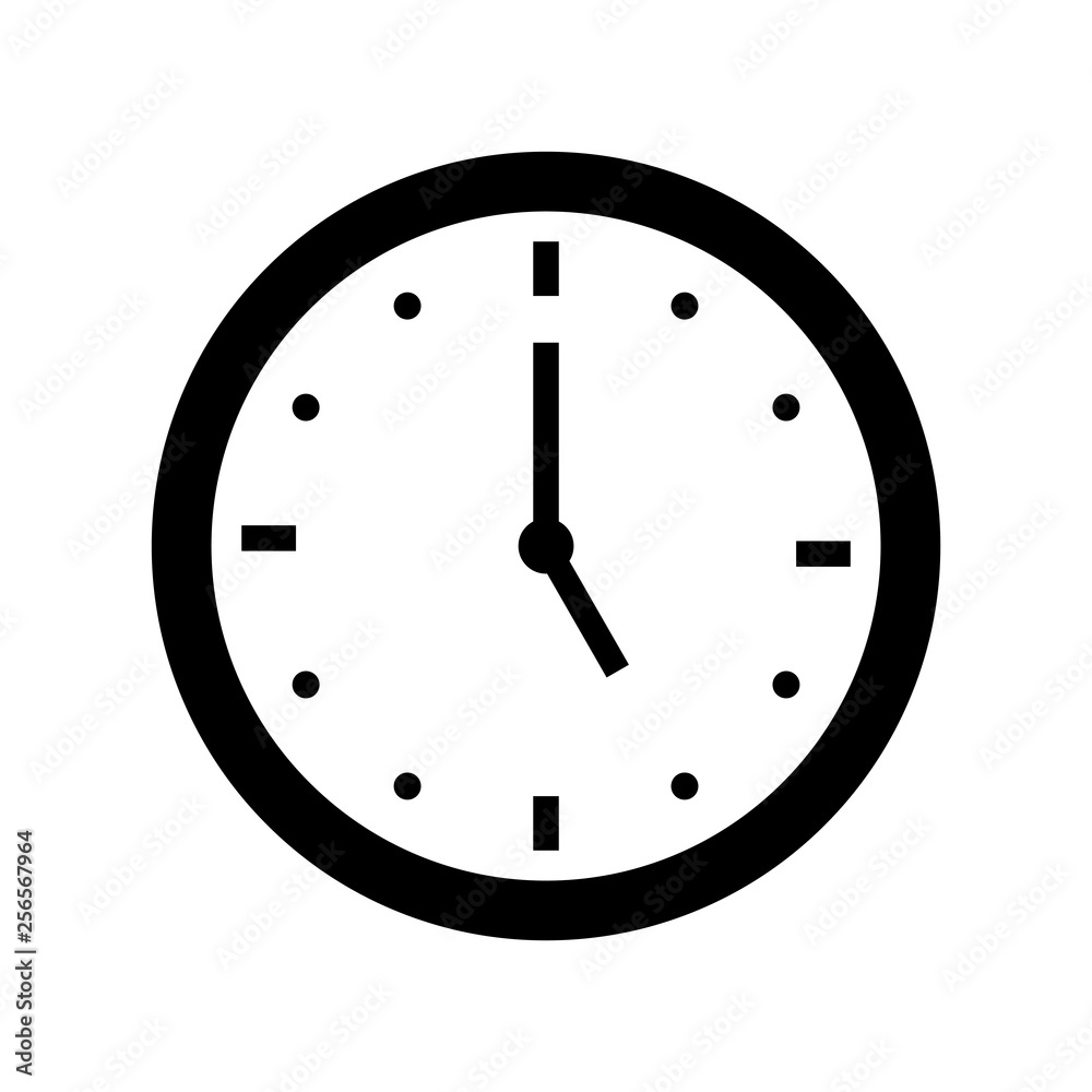 five o'clock icon outline vector five o'clock icon outline vector