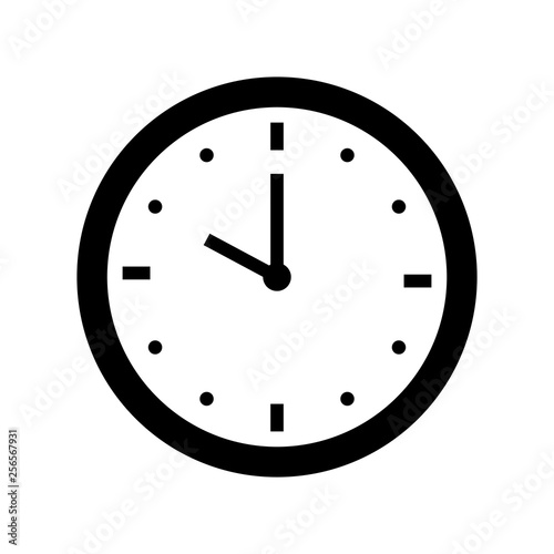 ten o'clock icon outline vector photo