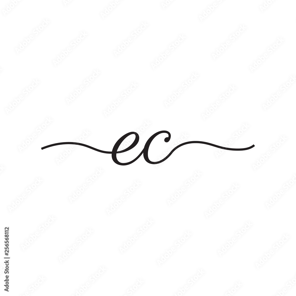 initials handwriting letters vector logo initials handwriting letters vector logo