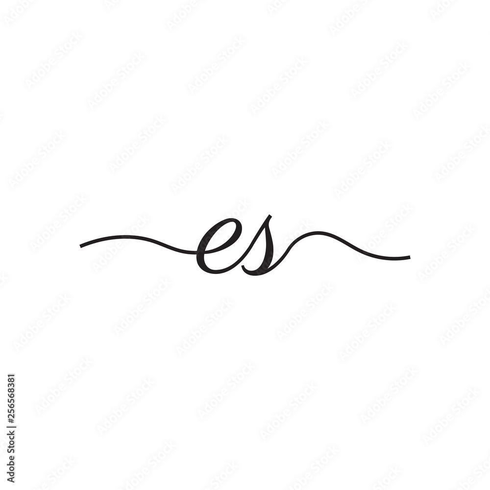 initials handwriting letters vector logo initials handwriting letters vector logo