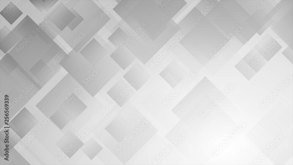 Technology grey abstract background with squares