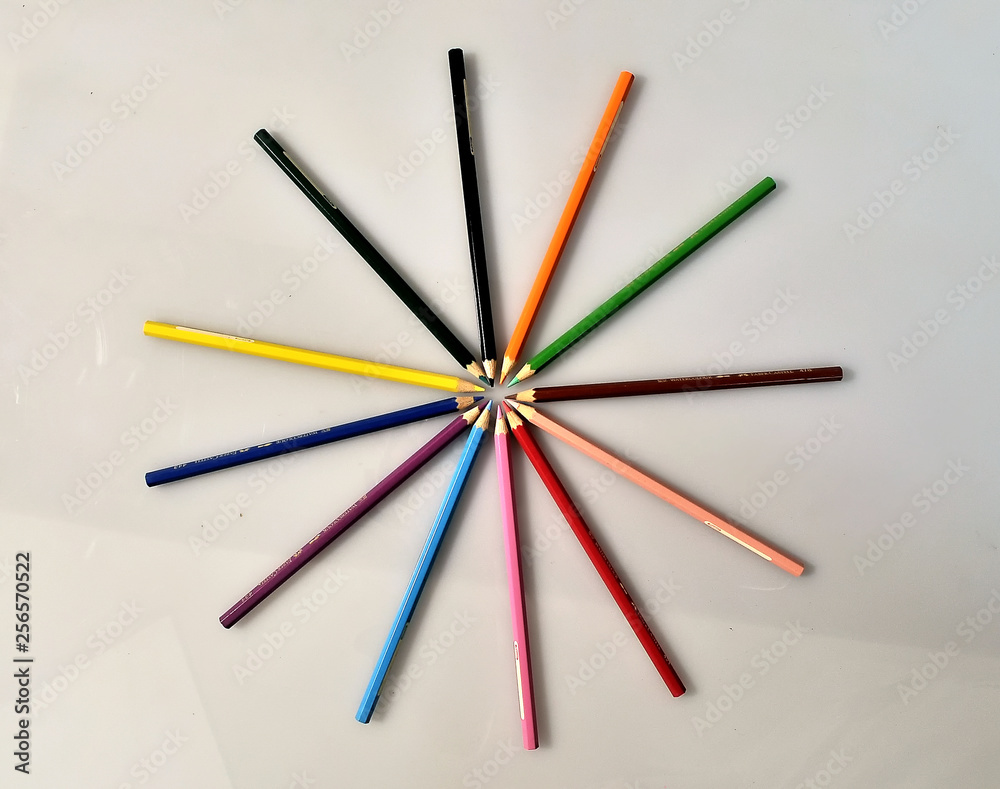 colourful pencil