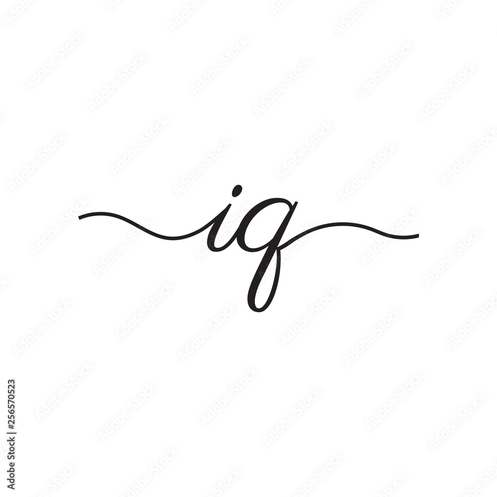 initials handwriting letters vector logo initials handwriting letters vector logo