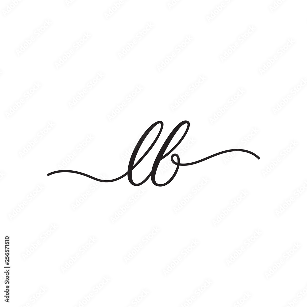initials handwriting letters vector logo initials handwriting letters vector logo