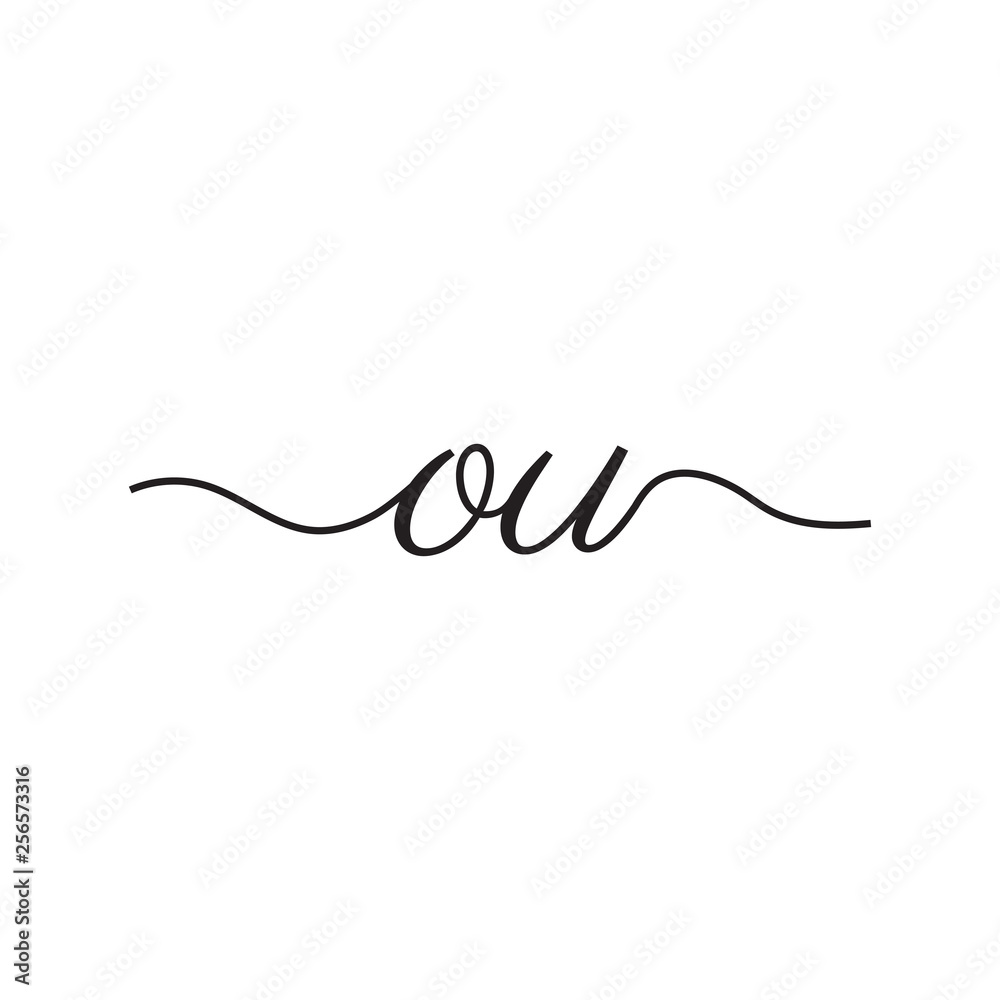 initials handwriting letters vector logo initials handwriting letters vector logo