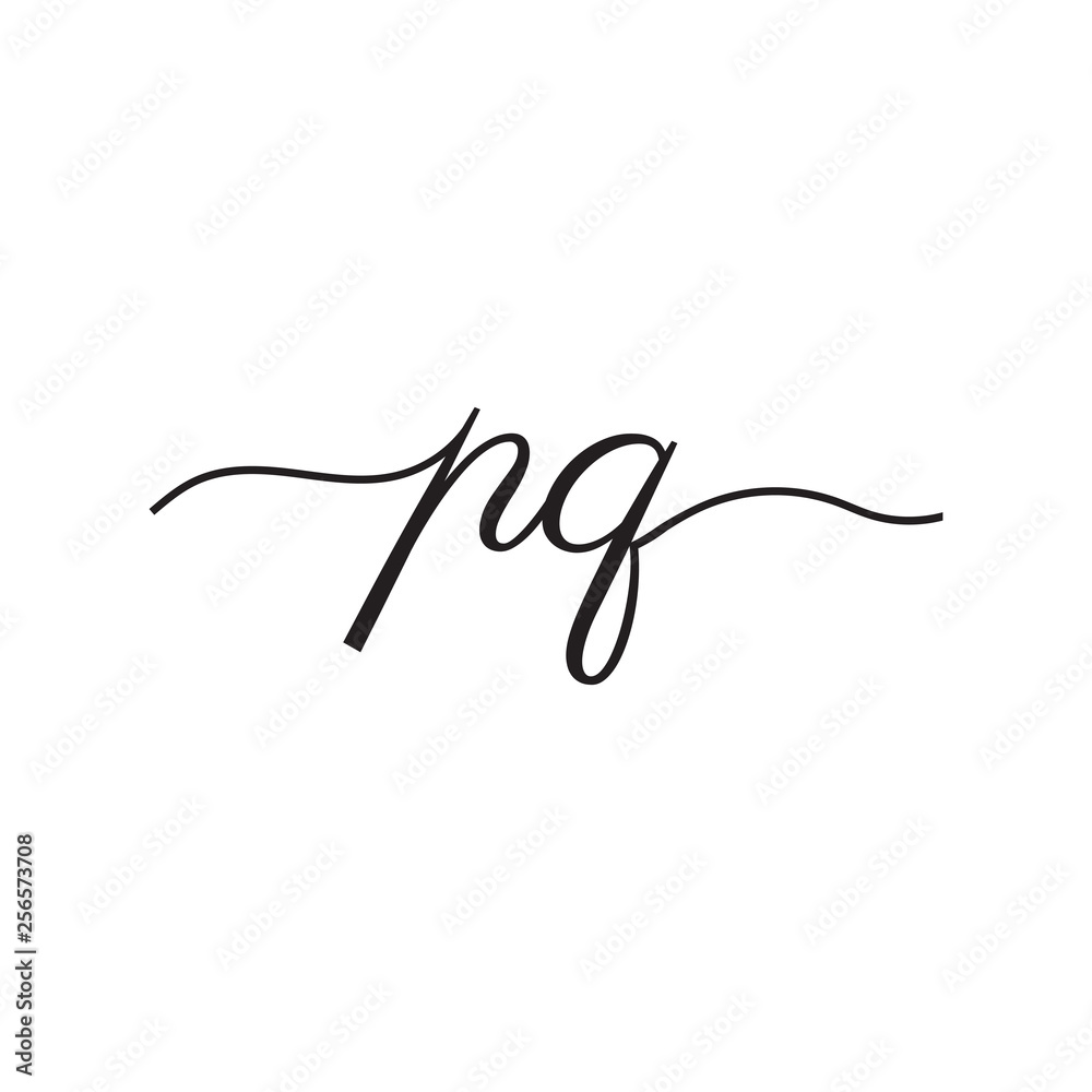 initials handwriting letters vector logo initials handwriting letters vector logo