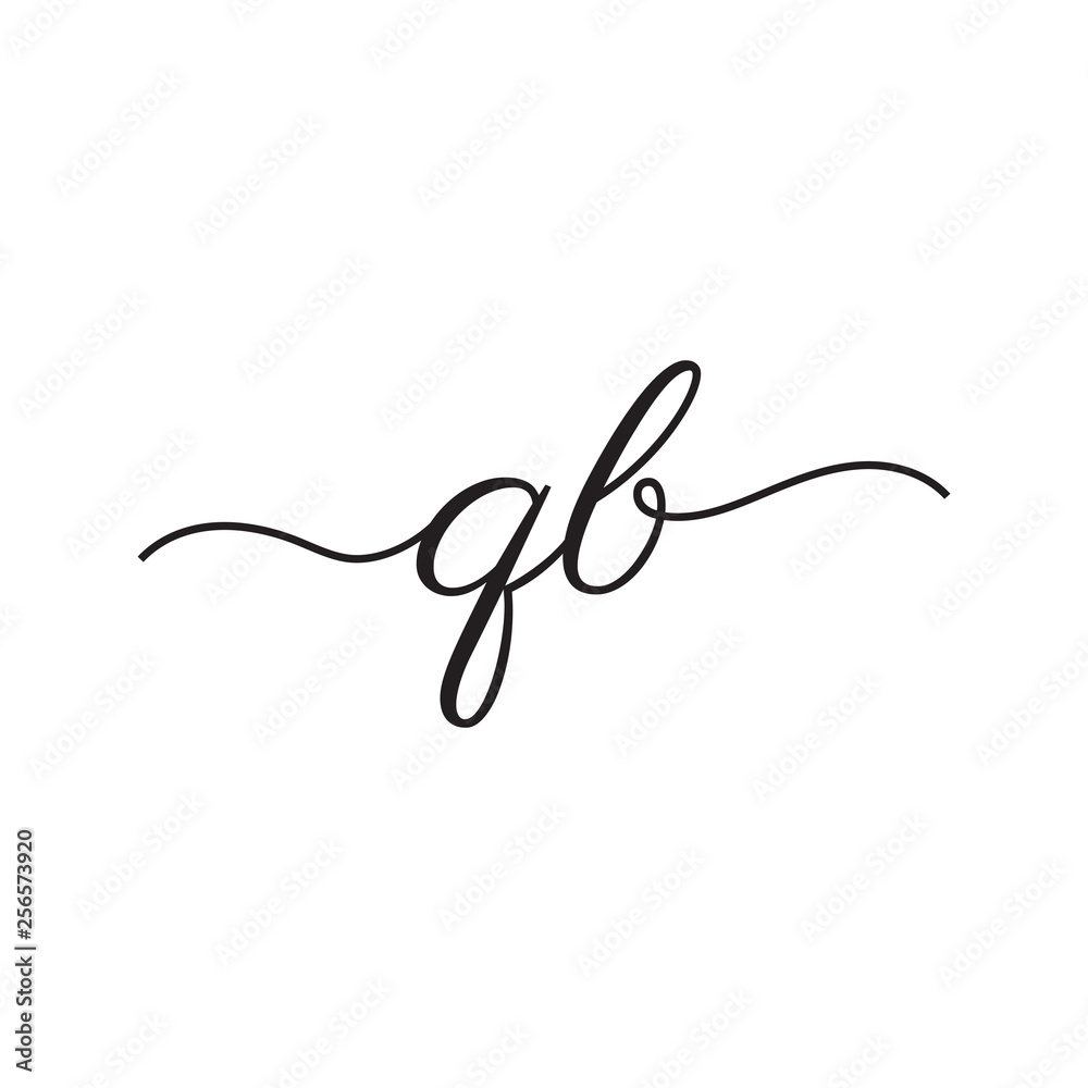 initials handwriting letters vector logo initials handwriting letters vector logo