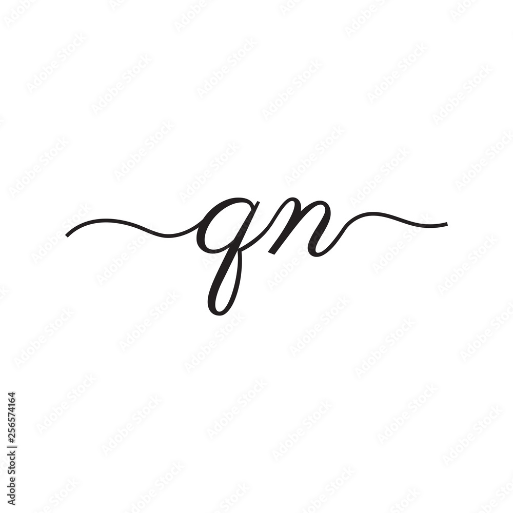 initials handwriting letters vector logo initials handwriting letters vector logo