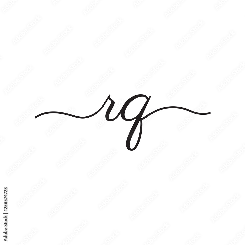 initials handwriting letters vector logo initials handwriting letters vector logo