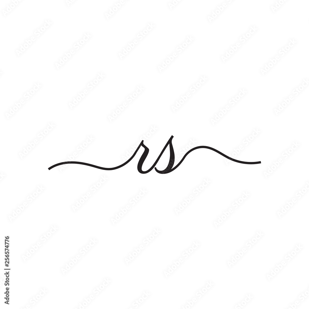 initials handwriting letters vector logo initials handwriting letters vector logo