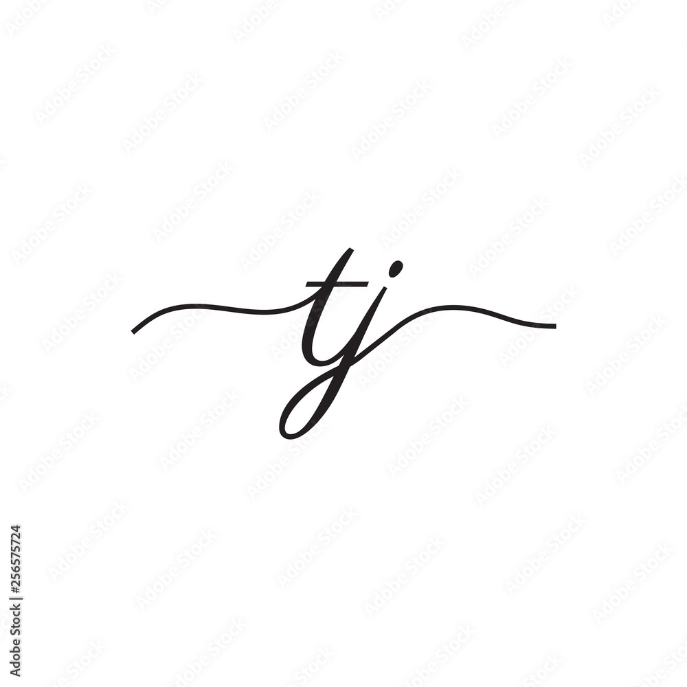 initials handwriting letters vector logo initials handwriting letters vector logo