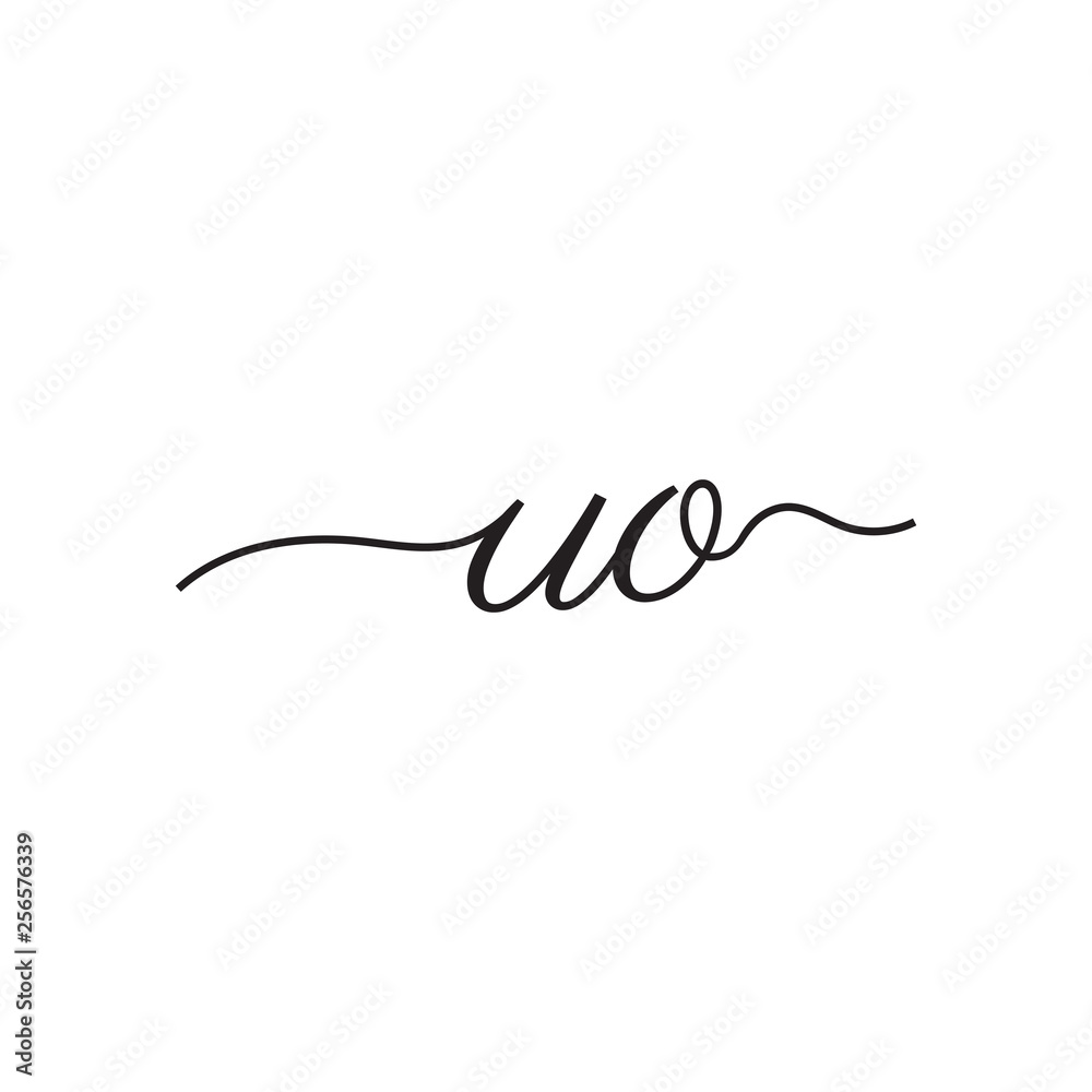 initials handwriting letters vector logo initials handwriting letters vector logo